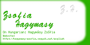 zsofia hagymasy business card